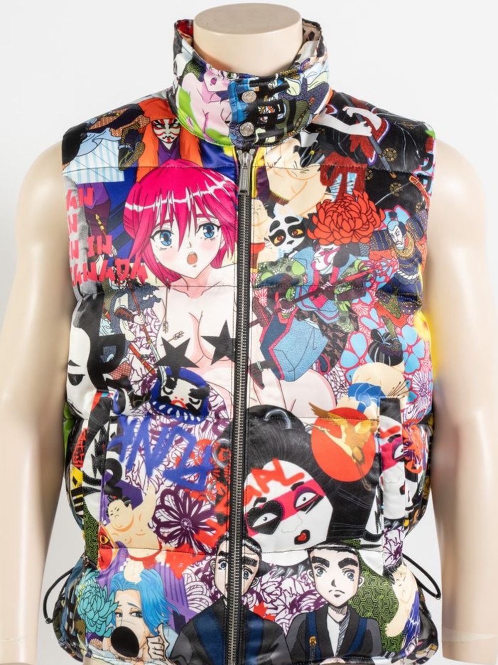 DSQUARED2 Anime Manga Graphic Puffer Vest